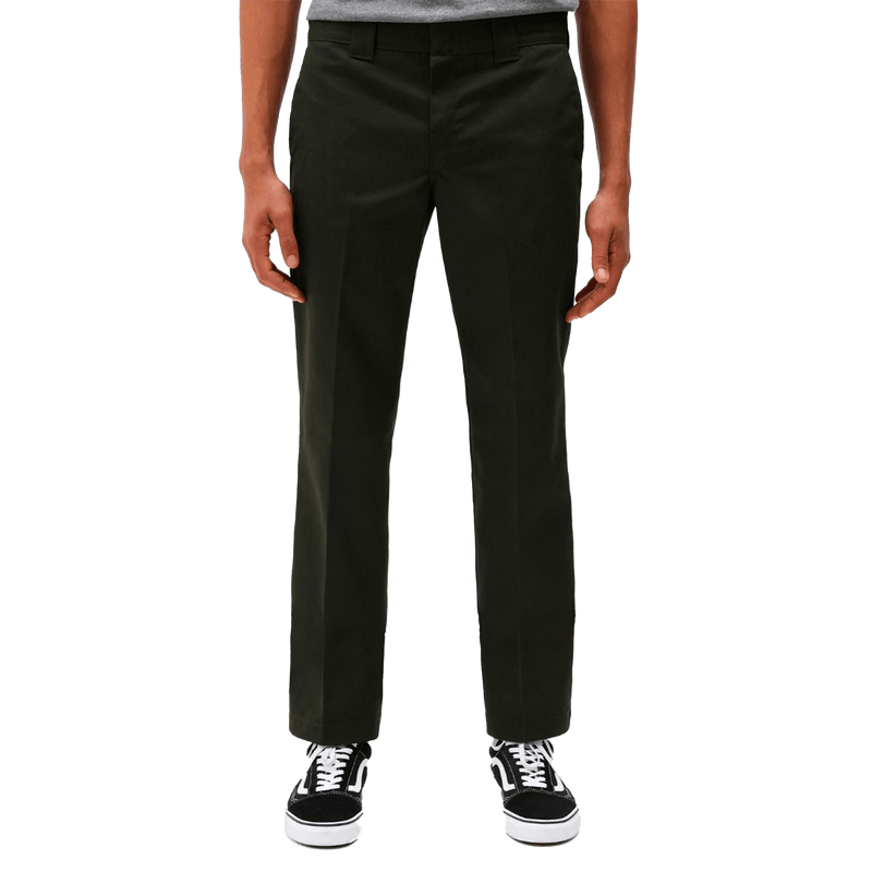 Dickies 873 Slim Straight Work Pant olijf groen voorkant