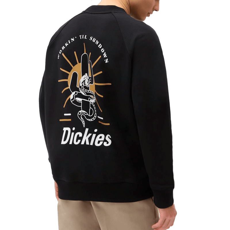Dickies BETTLES SWEATSHIRT zwart achterkant