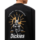 Dickies BETTLES SWEATSHIRT zwart achterkant close-up