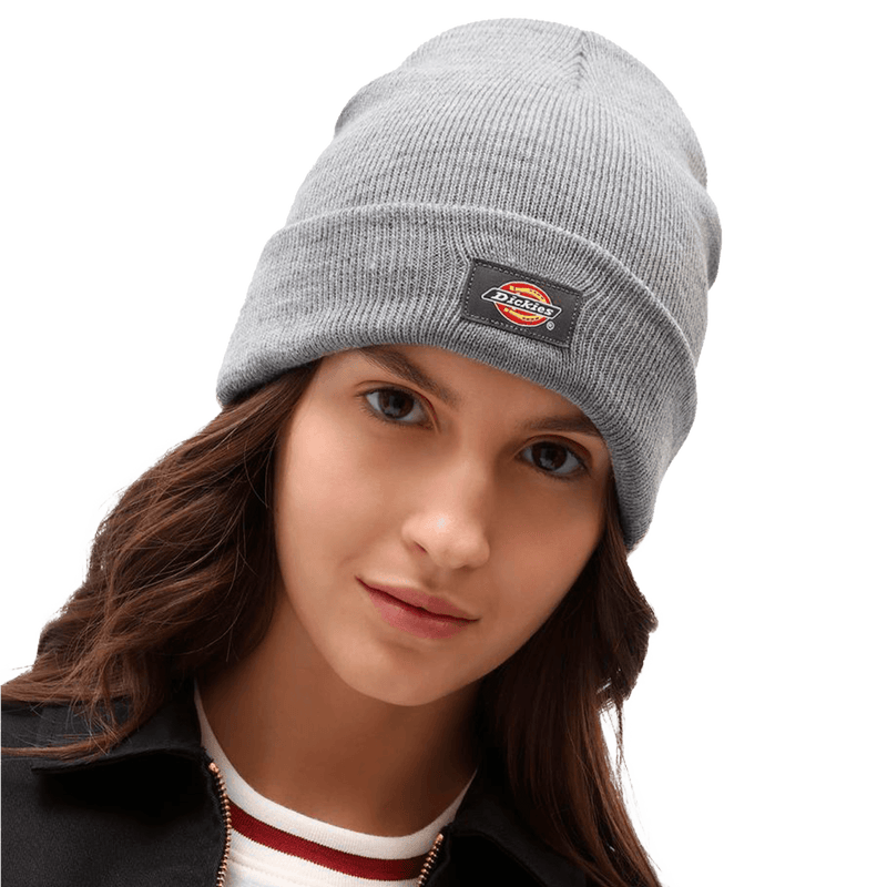 Dickies GIBSLAND Beanie grijs melange voorkant man