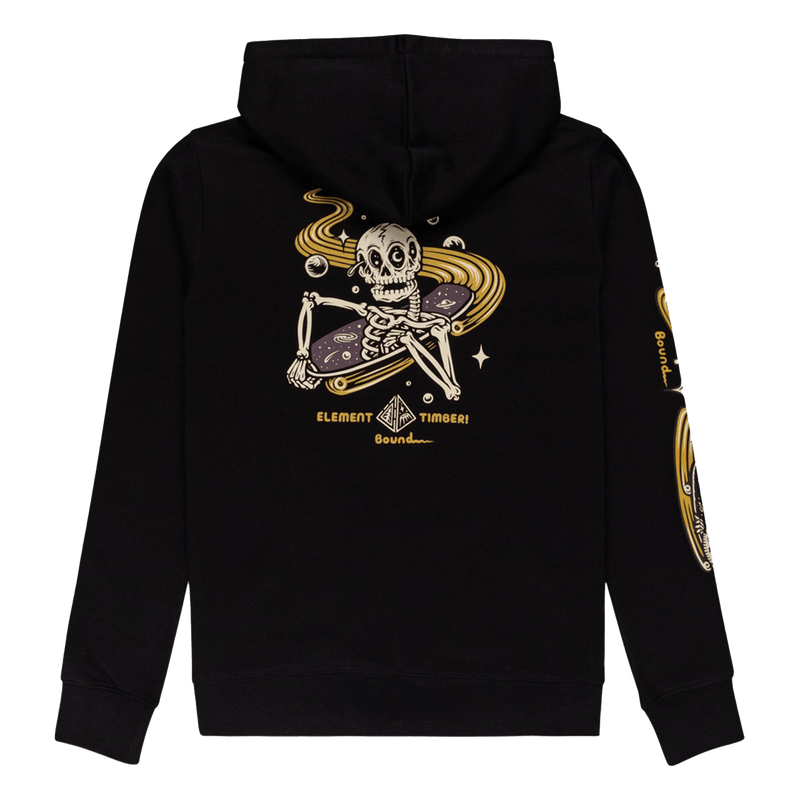 Element TRANSENDER - HOODIE FOR MEN flint black achterkant product