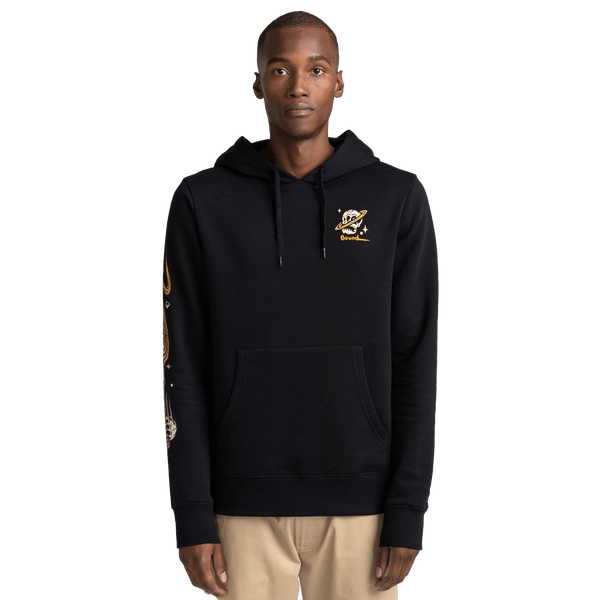 Element TRANSENDER - HOODIE FOR MEN flint black voorkant