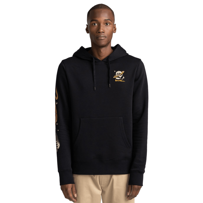 Element TRANSENDER - HOODIE FOR MEN flint black voorkant