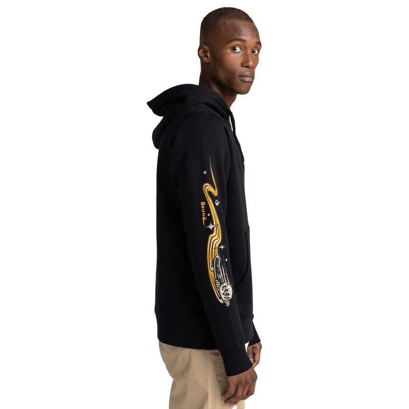 Element TRANSENDER - HOODIE FOR MEN flint black zijkant