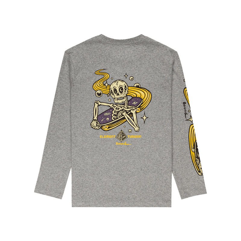 Element TRANSENDER LS YOUTH grey heather achterkant product