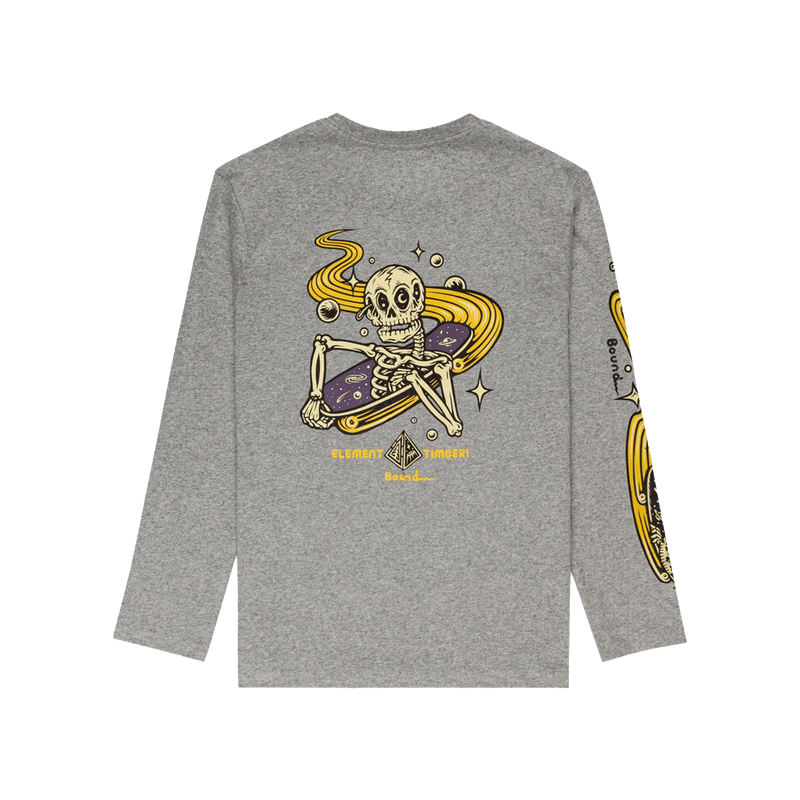 Element TRANSENDER LS YOUTH grey heather achterkant product