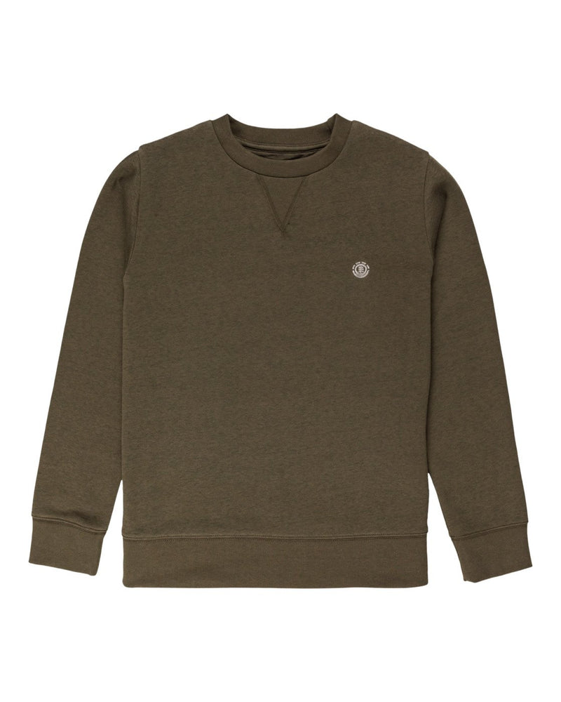 Element cornell classic sweatshirt for boys Army groen voorzijde