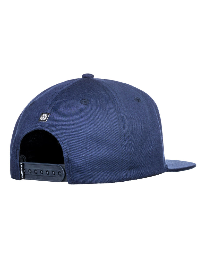 Element Knutsen Snapback Cap voor kinderen indigo achterkant