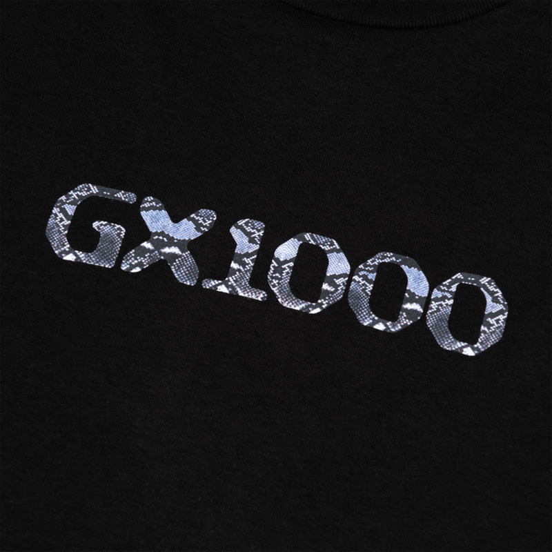 GX 1000 OG Scale t-shirt zwart voorkant close-up