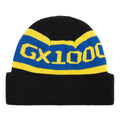 GX1000 OG Logo Beanie zwart geel voorkant muts Revert95.com