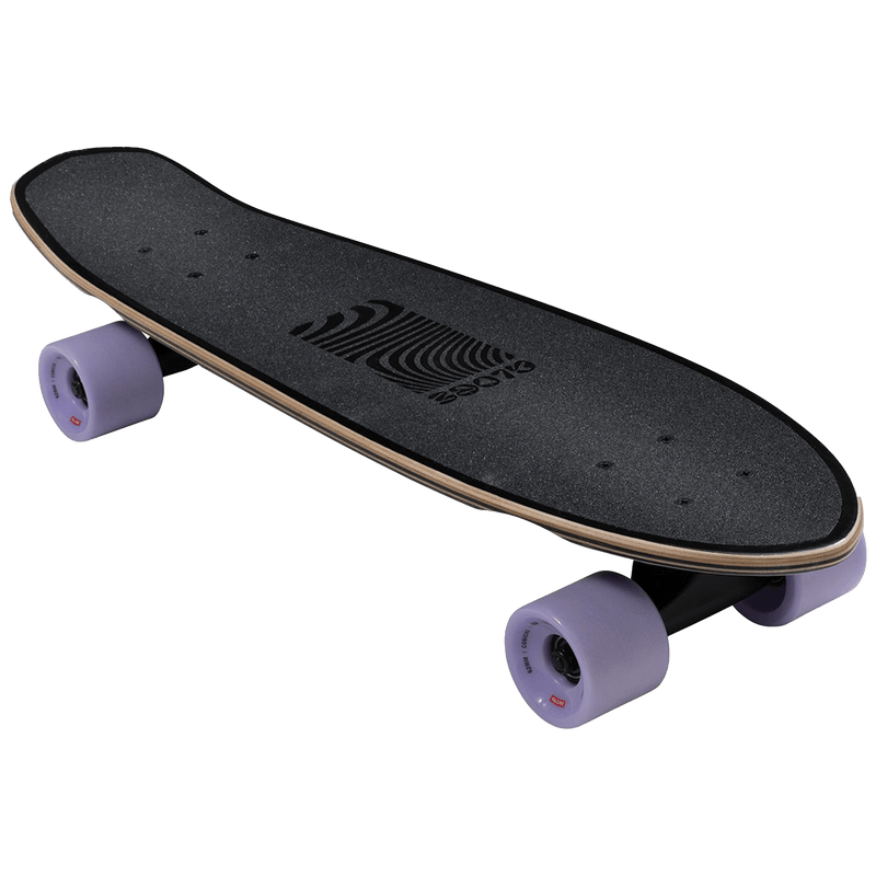 Globe skateboards Blazer 26" Complete cruiser zwart paars zijkant