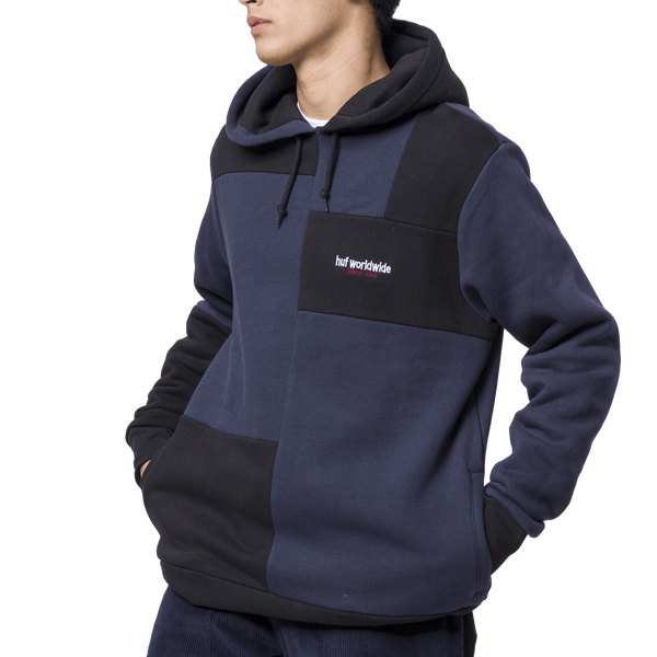 HUF ARRAY PULLOVER HOODIE navy blazer voorkant