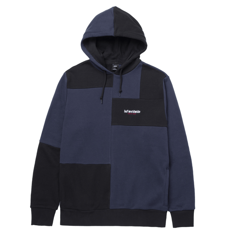 HUF ARRAY PULLOVER HOODIE navy blazer voorkant product