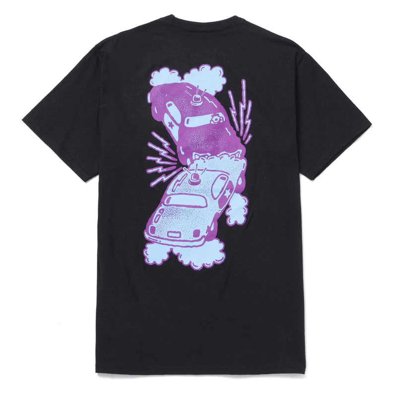 HUF COLLISON T-SHIRT zwart achterkant Revert95.com