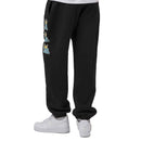 HUF CROWN STACK FLEECE PANT black achterkant zwarte jogging broek Revert95.com