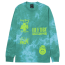 HUF DISORDER LONG SLEEVE T-SHIRT blue voorkant product