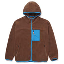 HUF FORT POINT SHERPA JACKET voorkant plat Dust brown jas Revert95.com