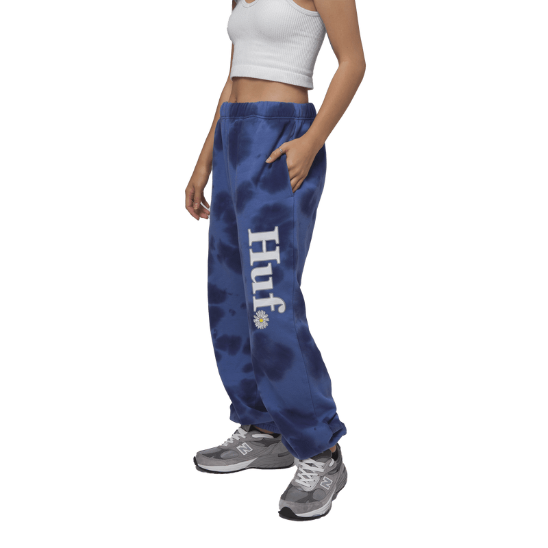 HUF IN BLOOM FLEECE PANT zijkant