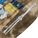 HUF MESS TIEDYE LONG SLEEVE T-SHIRT BROWN mouw