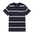 HUF PALISADES STRIPE KNIT TOP black voorkant product