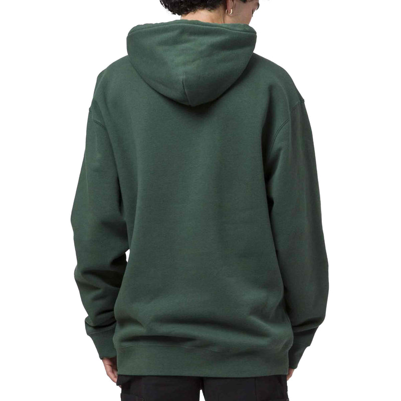 HUF X PLAYBOY RHINESTONE PULLOVER HOODIE Forest green achterkant sweater Revert95.com