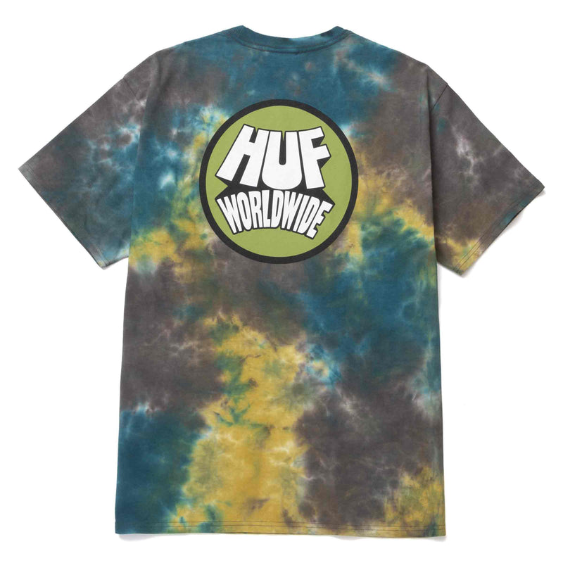 HUF SELECTA DYED T-SHIRT black achterkant Revert95.com