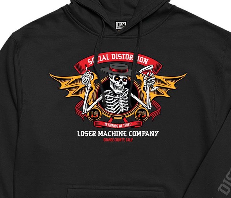Loser machine x social distortion logo voorzijde close-up