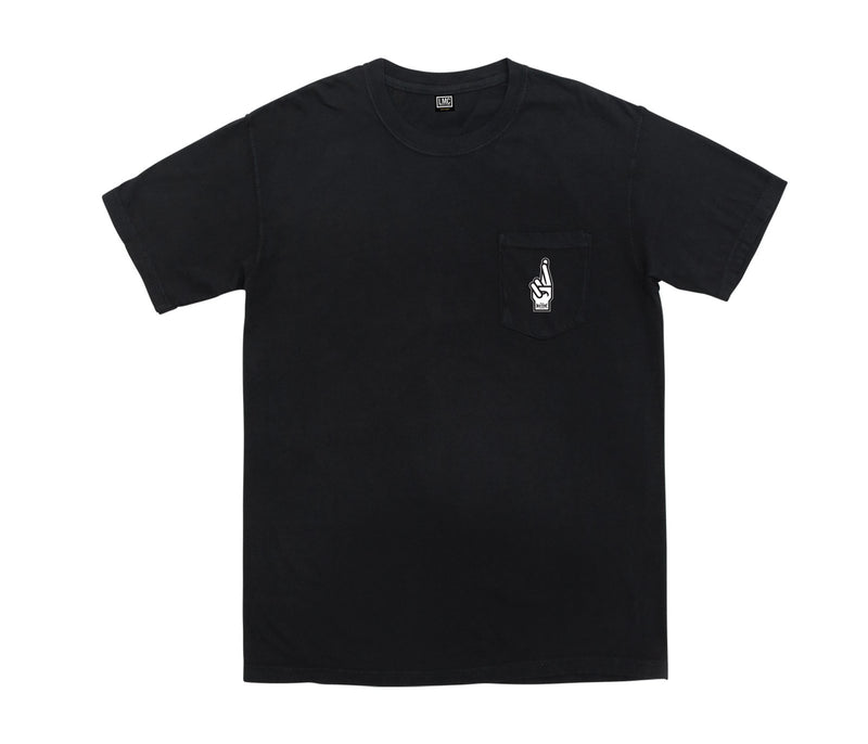 Loser machine vingers gekruisd t-shirt black vooraanzicht