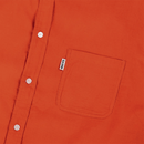 Magenta PROPER SHIRTS CORD ORANGE voorkant close-up