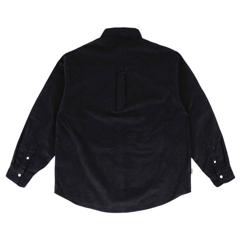 Magenta skateboards PWS SHIRT CORDUROY shirt zwart achterkant Revert95.com