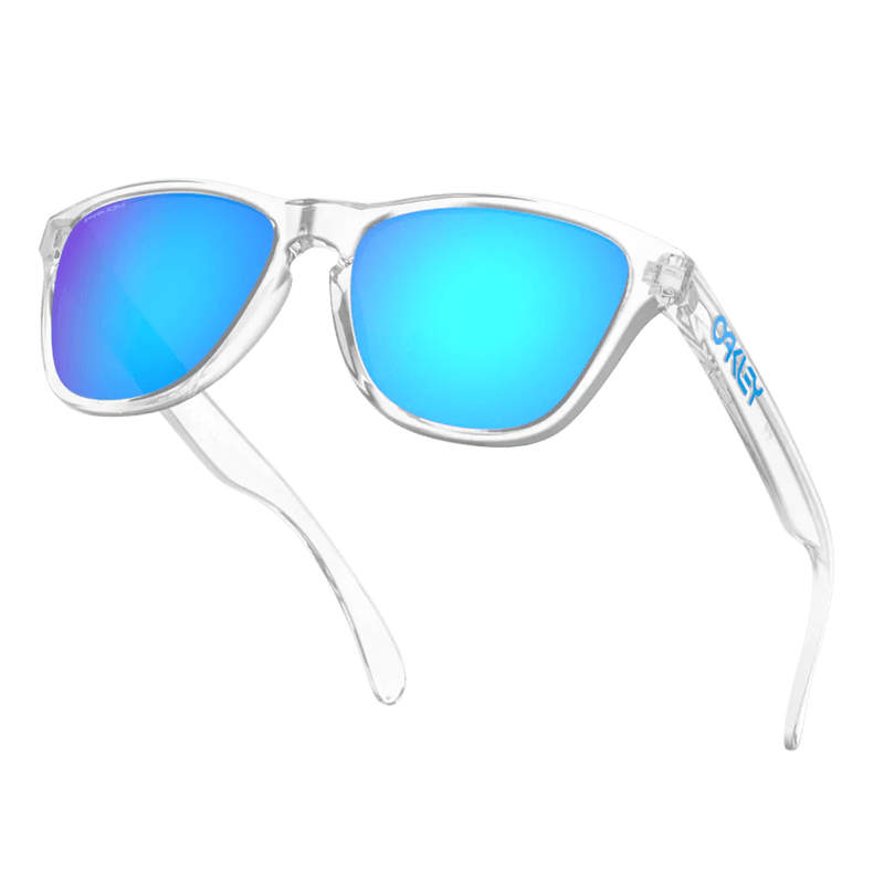 Oakley Frogskins Crystal Clear Prizm Sapphire bovenkant