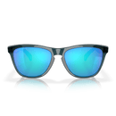 Oakley Frogskins Prizm Polarized Crystal Black Frame Prizm Sapphire Polarized Lenses voorkant