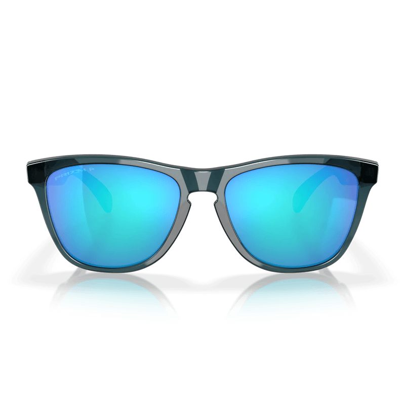 Oakley Frogskins Prizm Polarized Crystal Black Frame Prizm Sapphire Polarized Lenses voorkant