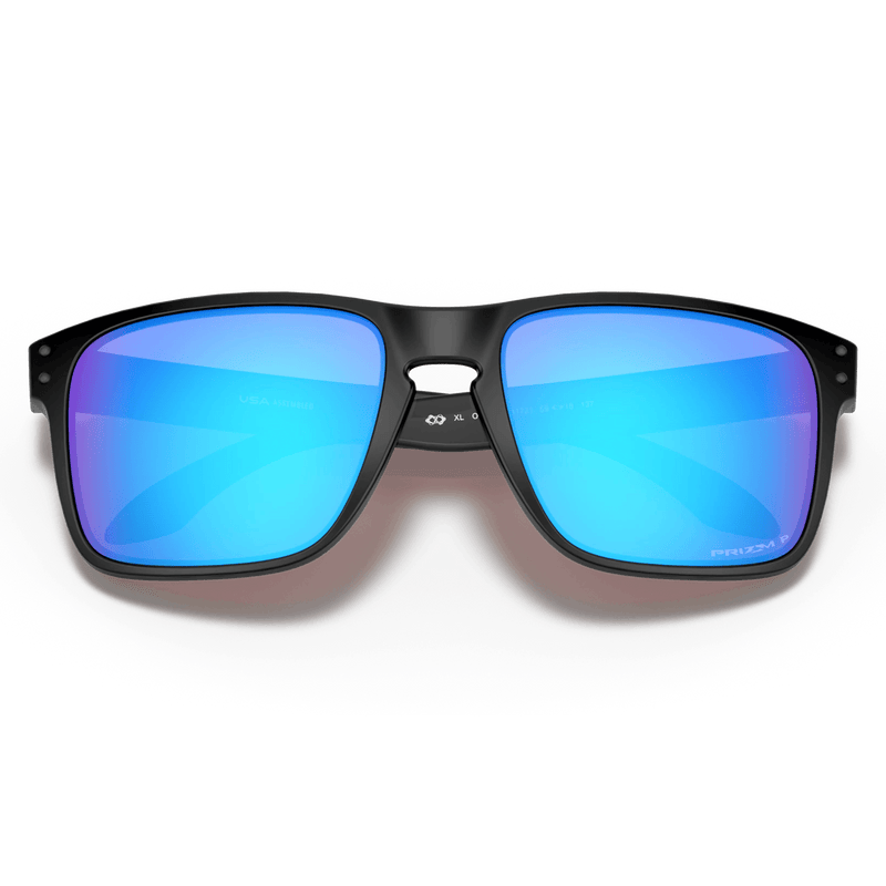 Oakley Holbrook XL Matte Black Frame Prizm Sapphire Polarized Lenses voorkant