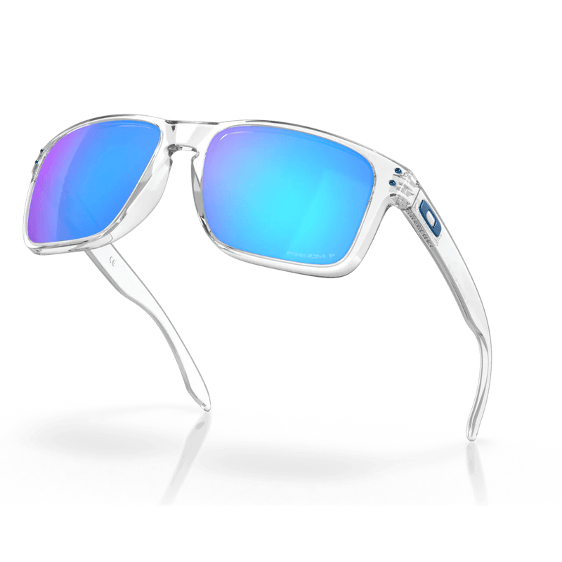 Oakley Holbrook XL Polished Clear Prizm Sapphire Iridium Polarized bovenkant