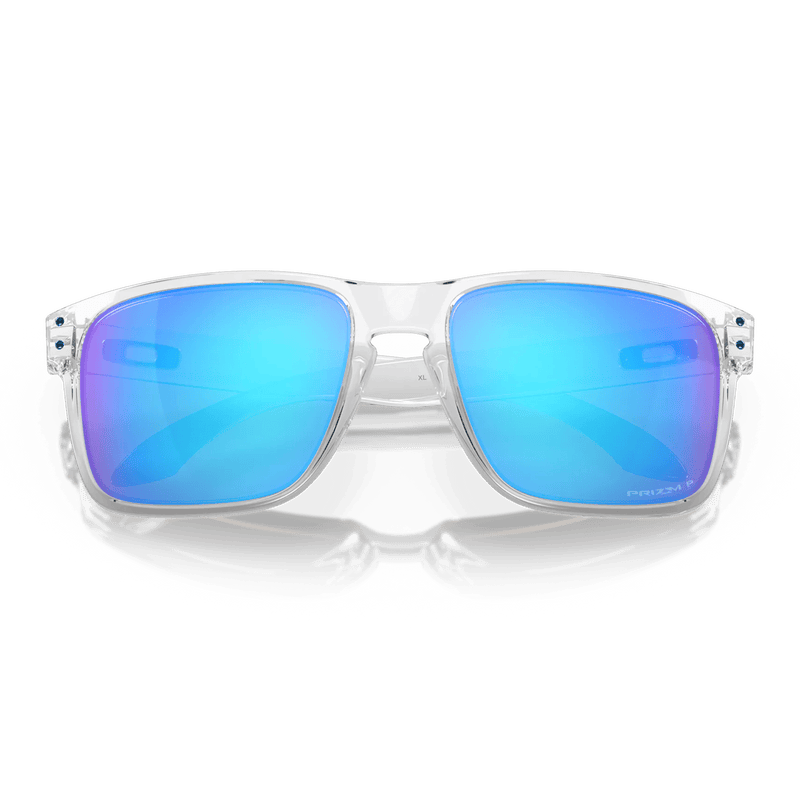 Oakley Holbrook XL Polished Clear Prizm Sapphire Iridium Polarized voorkant
