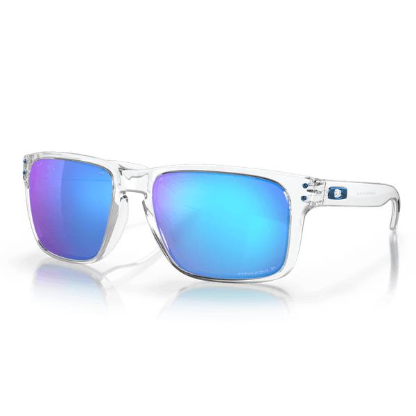 Oakley Holbrook XL Polished Clear Prizm Sapphire Iridium Polarized voorkant