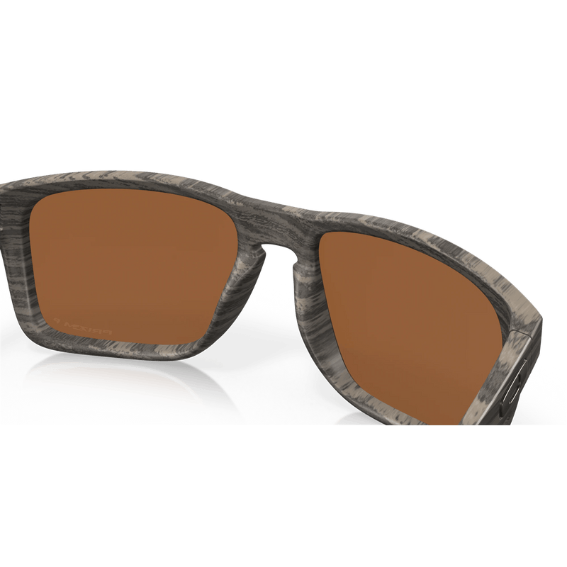 Holbrook XL Woodgrain Montuur Prizm Tungsten Polarized Glazen achterkant