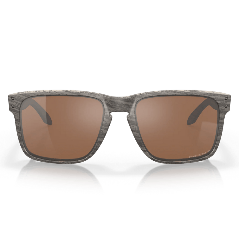 Holbrook XL Woodgrain Montuur Prizm Tungsten Polarized Glazen voorkant