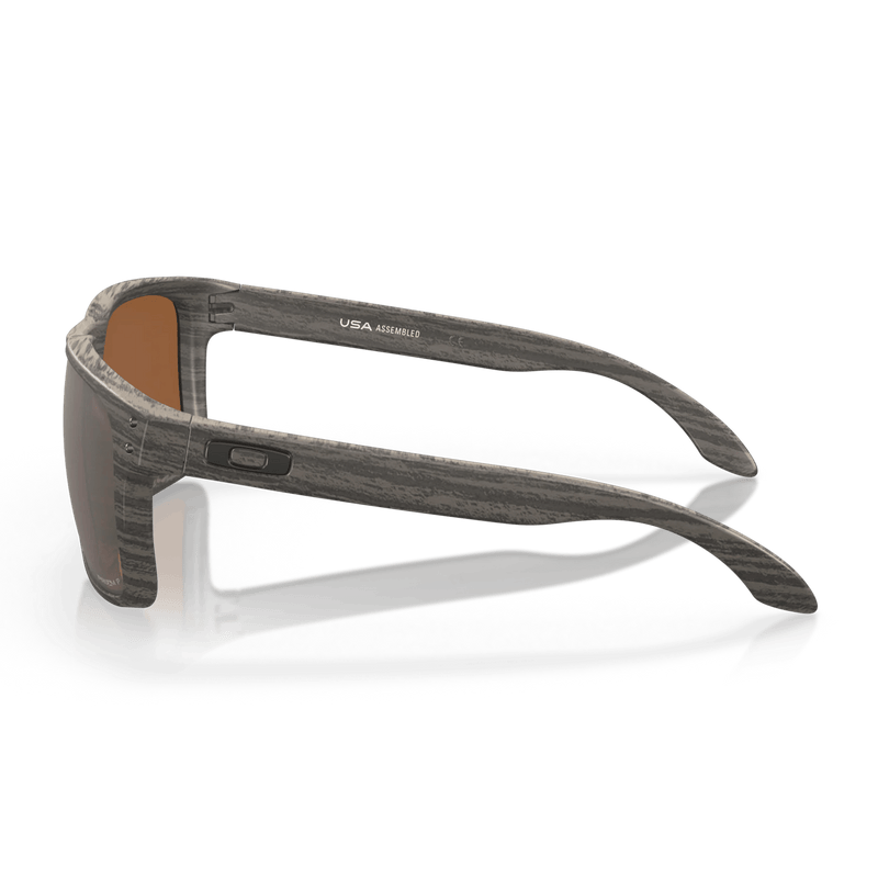 Holbrook XL Woodgrain Montuur Prizm Tungsten Polarized Glazen zijkant