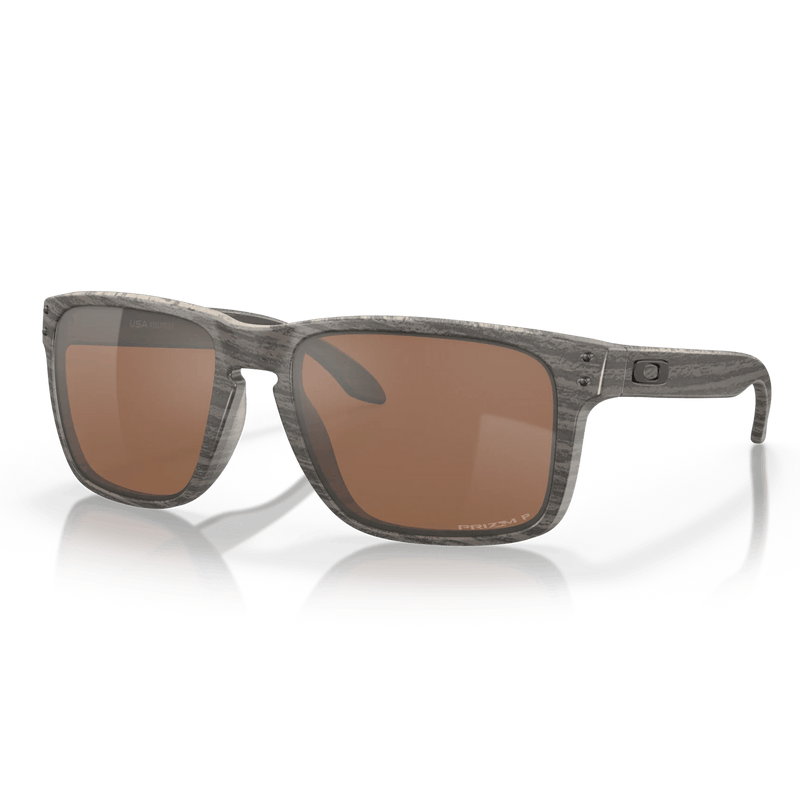 Holbrook XL Woodgrain Montuur Prizm Tungsten Polarized Glazen zijkant