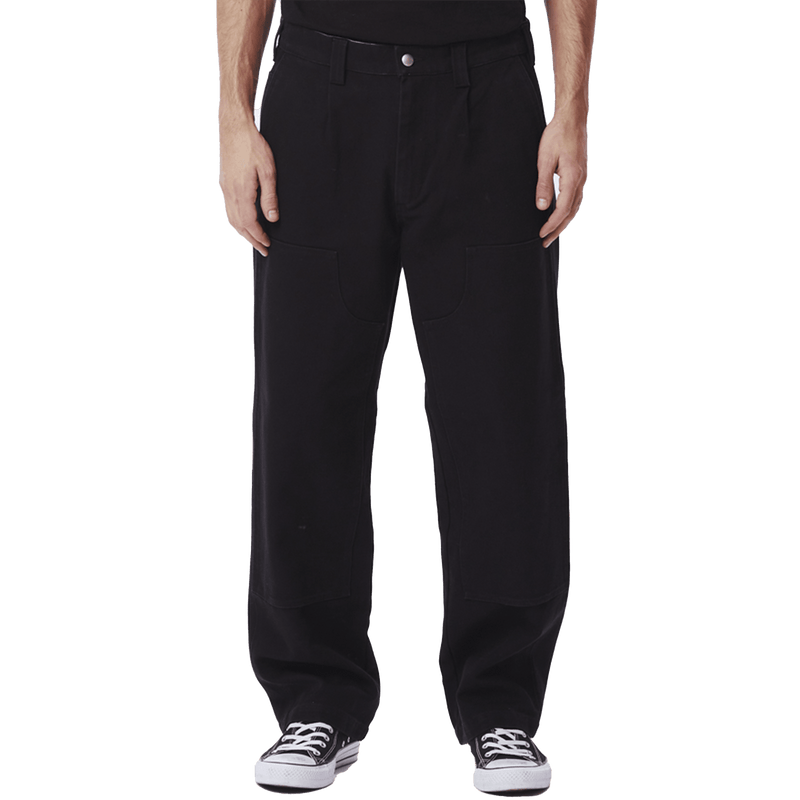 Obey Vacant pant zwart voorkant