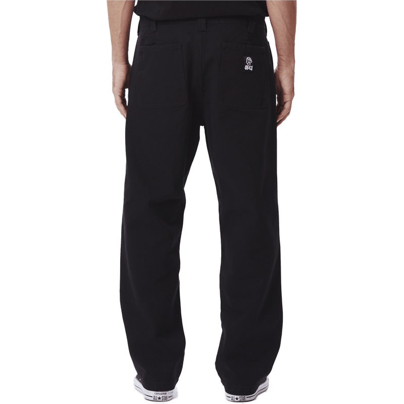 Obey Vacant pant zwart achterkant