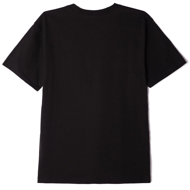 Obey Point Organisch pocket T-shirt black achterkant product