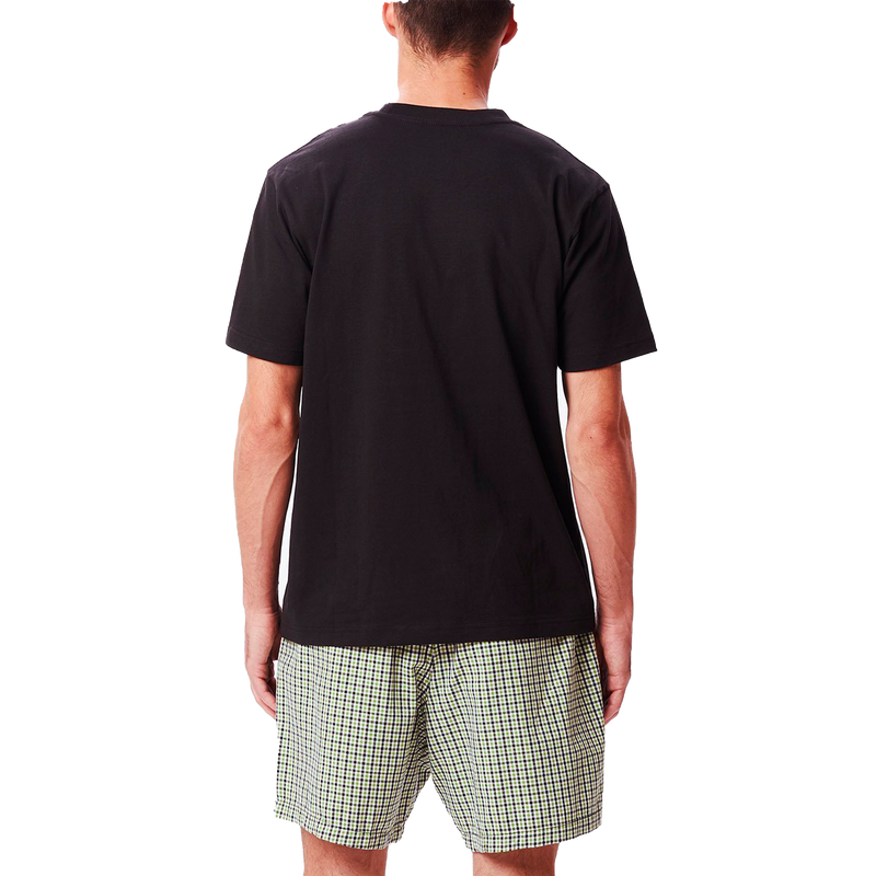 Obey Point Organisch pocket T-shirt black achterkant