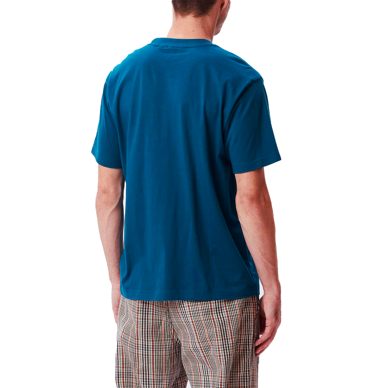 Obey Point Organisch pocket T-shirt Deep Ocean achterkant