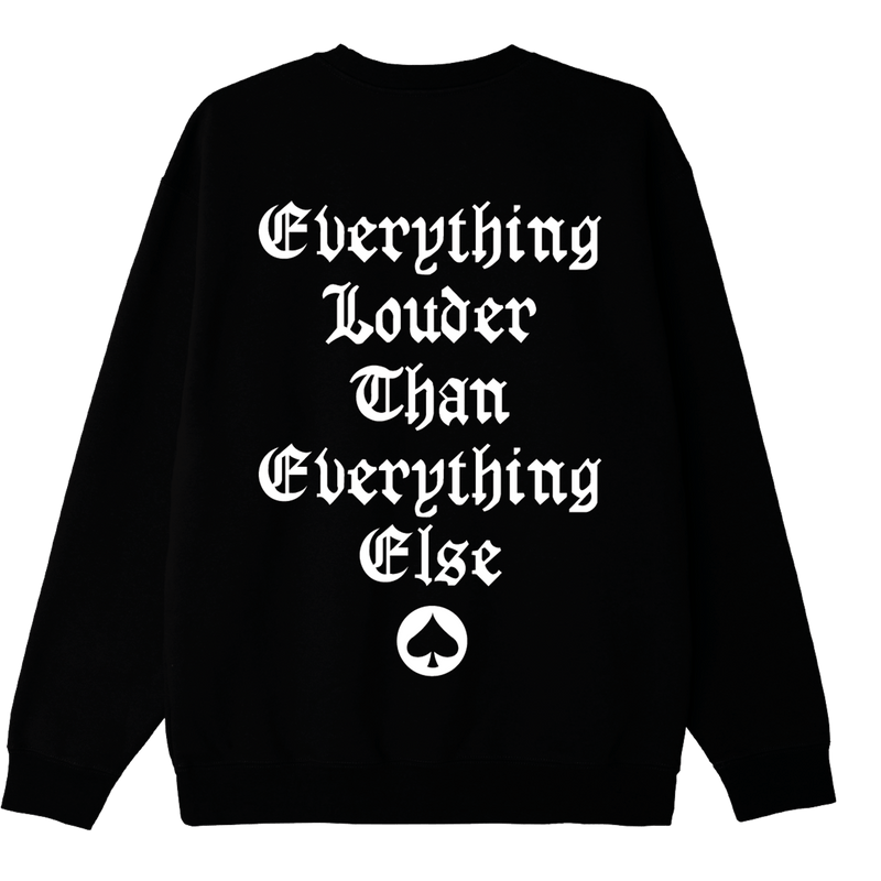 Obey x Motörhead samenwerking test print sweater achterkant zwart