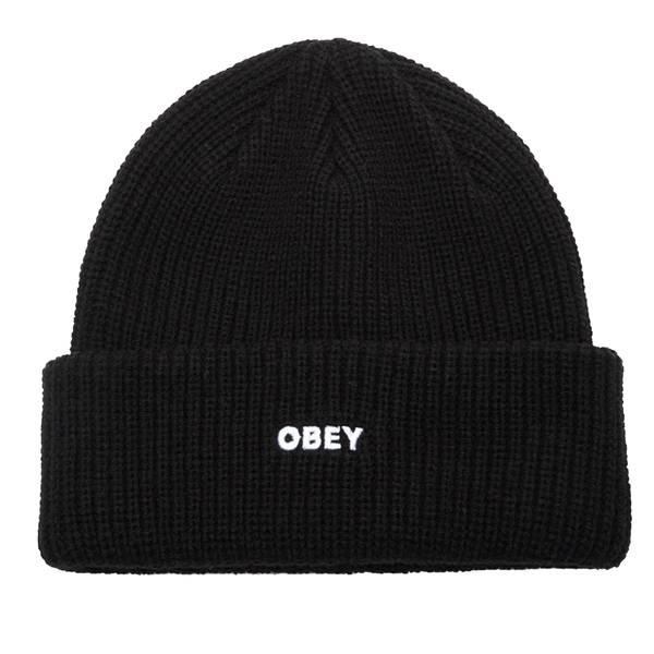 Obey beanie zwart voorkant product