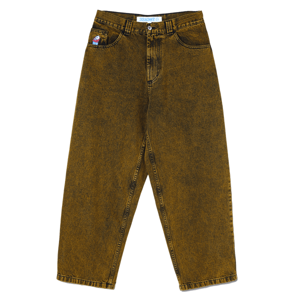 Polar Big Boy Jeans Yellow Black skate broek voorkant product