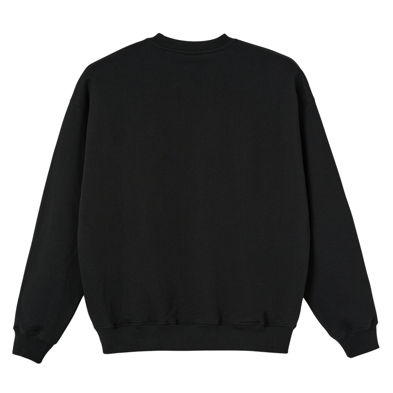 Polar Cartwheel Crewneck Black achterkant product